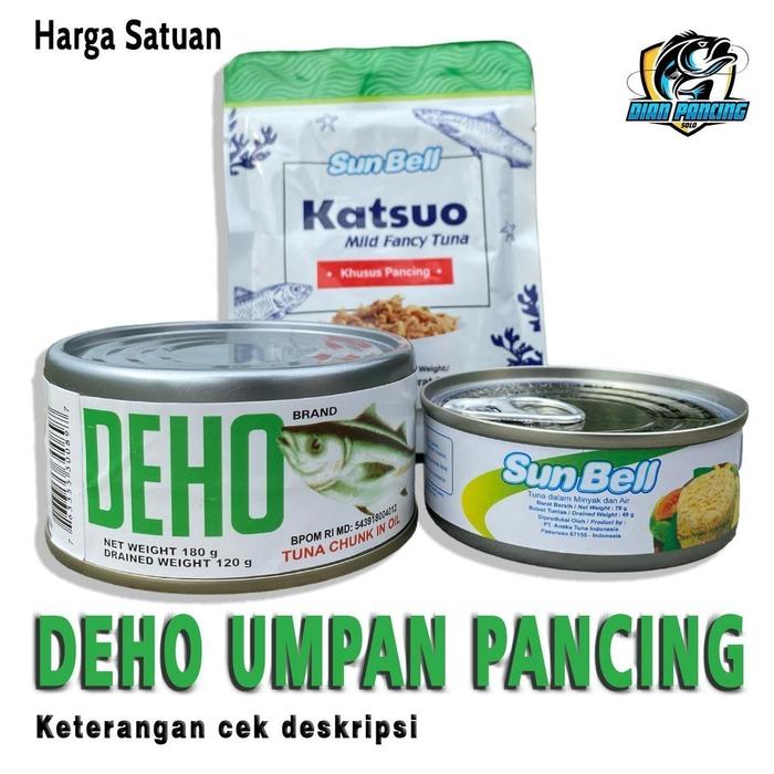 Umpan Pancing DEHO dan  Sun Bell Katsuo Khusus Umpan Pancing