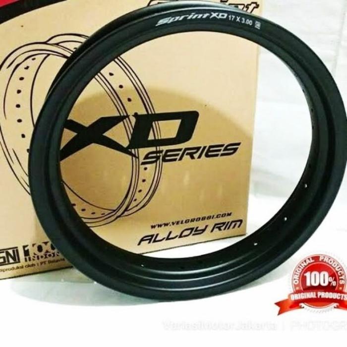 VELG ROSSI Rossy SPRINT XD 140 160 215 250 300 350 RING 17 36H 32H SUPERMOTO BLACK ROSSI XD WR KLX C