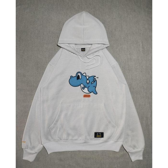 PREMIUM (READY) terjamin Jaket Hoodie Pancoat Dragon Hitam Putih Coksu Sablon Premium Katun Fleece T