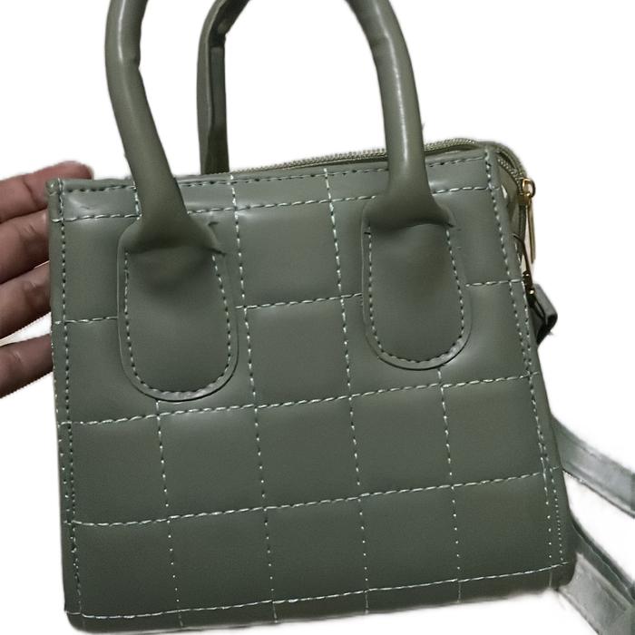 Tas selempang wanita mini olive warna mint
