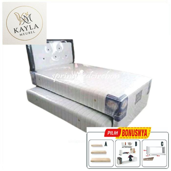 Springbed Sorong 2 in 1 Dewasa Polos Ukuran 120 x 200 Mebel Termurah Terlaris Cirebon Bandung Tegal 