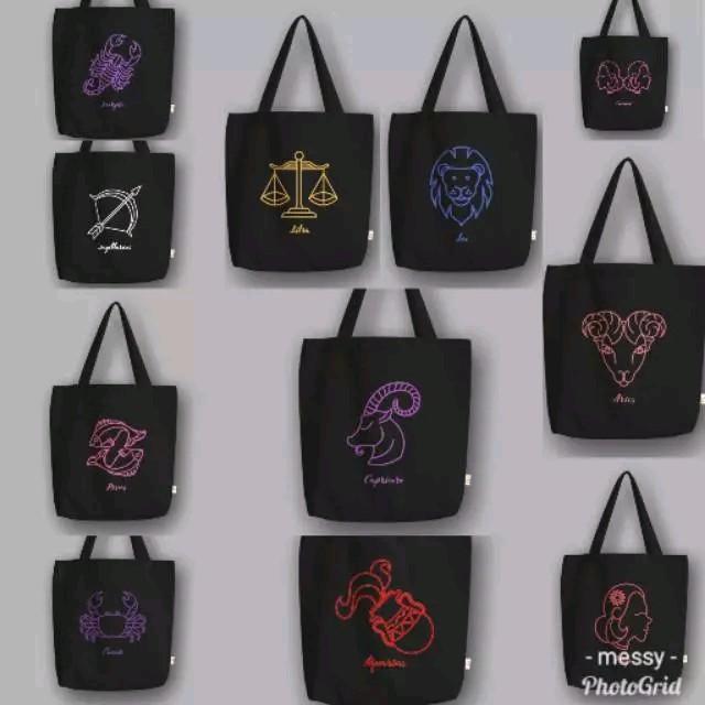Yours "Tote  Bag "Zodiac Series Canvas