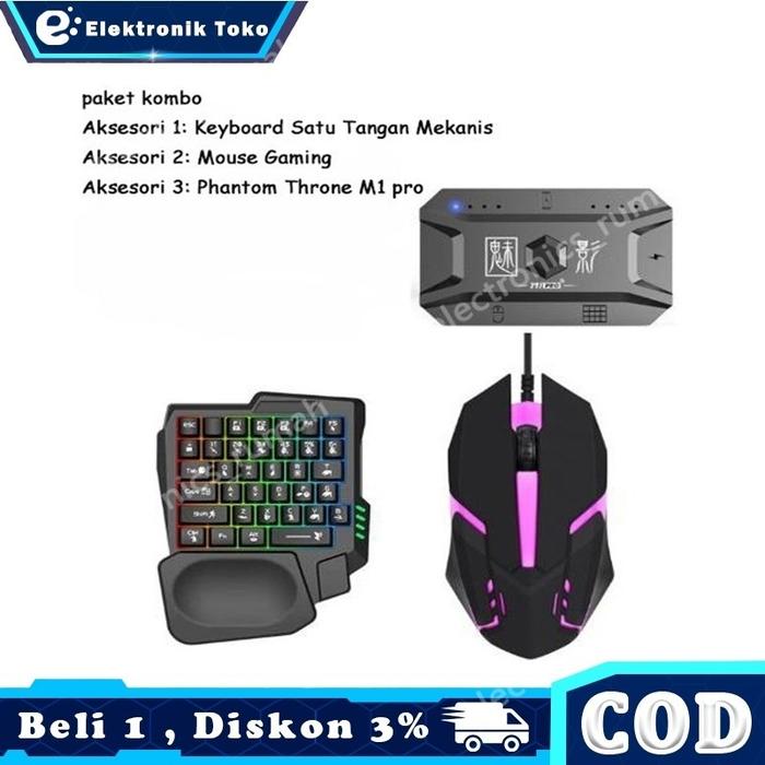 keyboard mouse converter /bluetooth adaptor/ M1Pro kontroler seluler/untuk ios android bluetooth 5.0