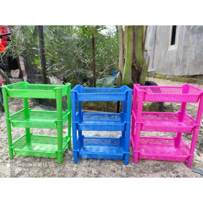 RAK MINI SUSUN 3 RAK BUMBU DAPUR RAK KOSMETIK RAK SERBAGUNA