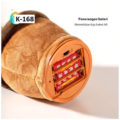 【CM】Boneka Kaktus Goyang Charger USB/ Mainan kaktus suara menari / Mainan kaktus menari LED