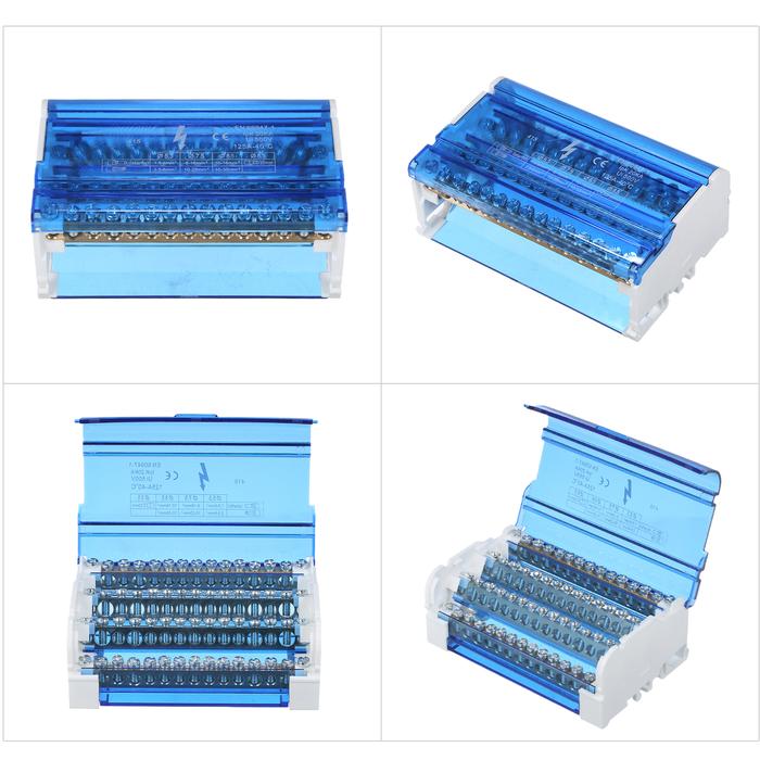 Terminal Distribution Box Connection Box with Cover Din Rail Terminal
