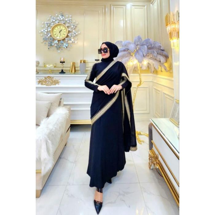 [KHAMYMSHOP] GAMIS MUSLIMAH SARI INDIA || ABAYA SARI INDIA MODERN|| BAJU PESTA WANITA GAMIS INDIA
