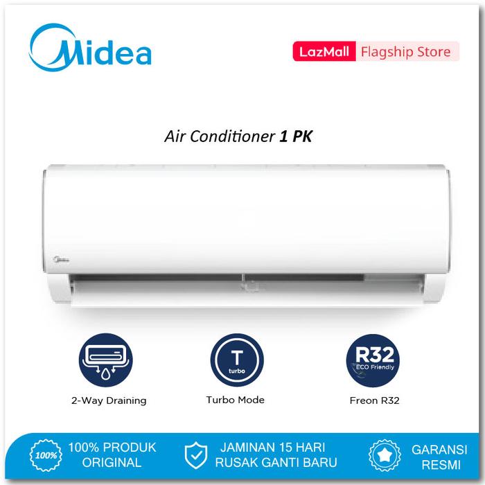 Midea AC Standard 1 PK R32 Series MSAF-09CRN2 (Unit Indoor & Outdoor Only)