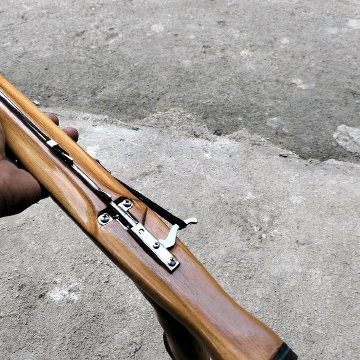 speargun trigger reverse single roller untuk disungai,rawa,dan danau