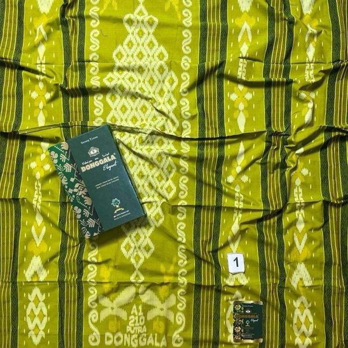 Sarung Donggala Asli Songket Timbul Kembang Elegant Motif Sutra Bhs