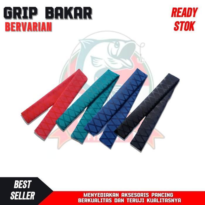 Grip Bakar untuk Gagang Joran Pancing - grip joran - hijau, 50cm