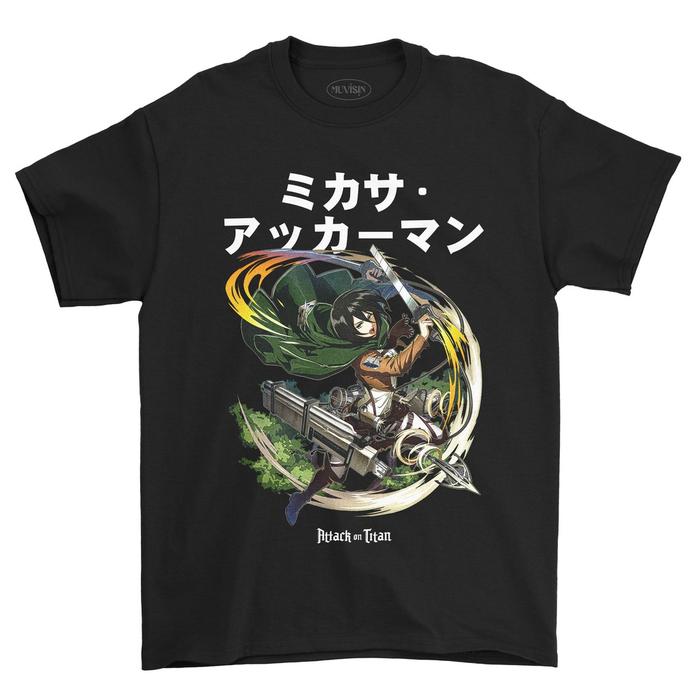 Kaos AOT Mikasa Ackerman #01 Attack On Titan SINGEKI NO KYOJIN