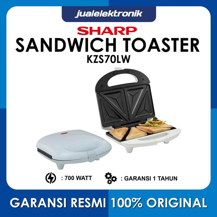 Sharp Sandwich Toaster 700 Watt – KZS70LW Pemanggang Roti Lapis