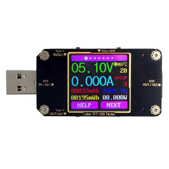 4.5-24V USB Type-C LCD Power Meter Tester Digital Multimeter