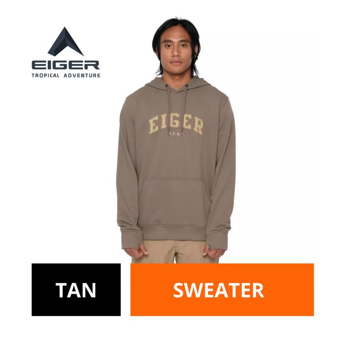 [BISA COD] Sweater Pria Eiger Original Tan Katun X-Felpatch Hoodie 2.0 Sweater