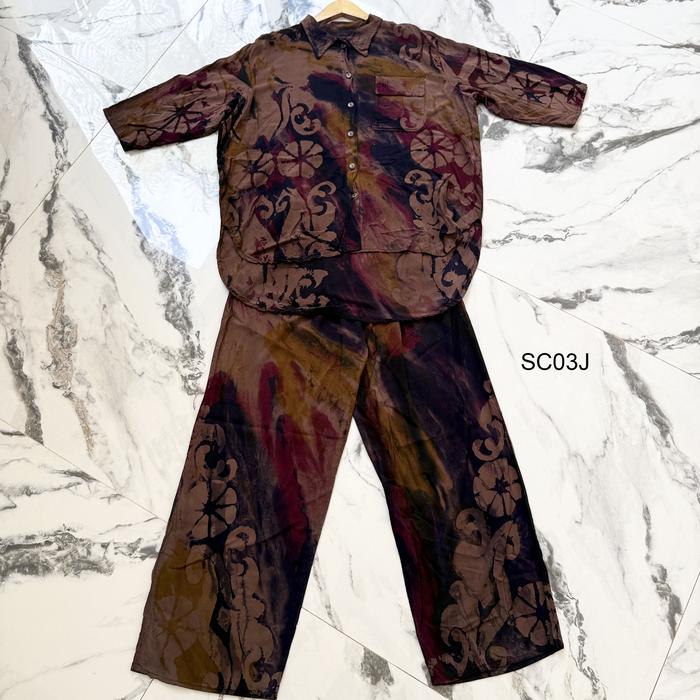 SC03J   One Set batik cap Claudia Ld 120 Jumbo Busui Kancing By Vitelabatik