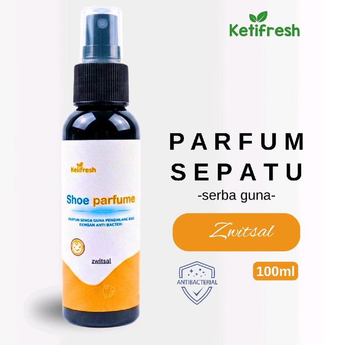 Ketifresh Parfum Sepatu Helm 100ml Anti Bakteri Penghilang Bau Serbaguna untuk Shoes & Selempang Wan