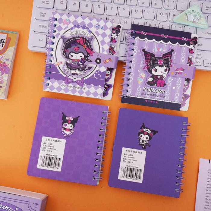 Memo Spiral Diary Ring Notebook Catatan Karakter Square Cartoon Spiral Notebook