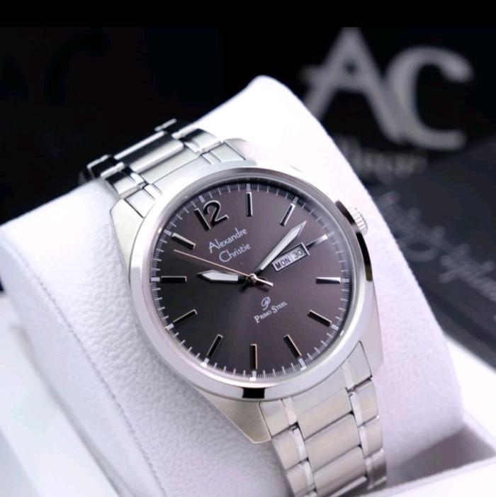 jam tangan pria original ALEXANDRE CHRISTIE AC1012ME STAINLESS STEEL