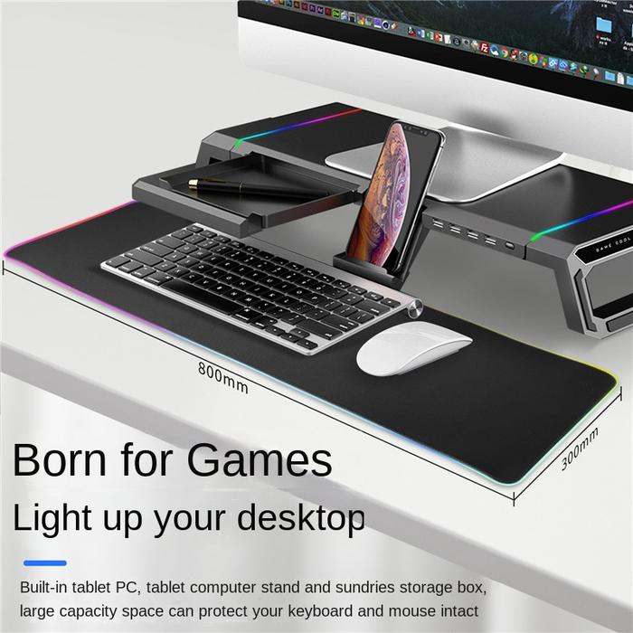 Foldable Laptop Stand for Desk Monitor Stand with 4 USB with mobile
