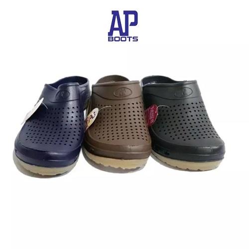 SEPATU SANDAL AP CLOGS - SANDAL KARET SLOP - SENDAL KARET - SENDAL BAIM AP CLOGS 3 WARNA SIZE 39 S/D