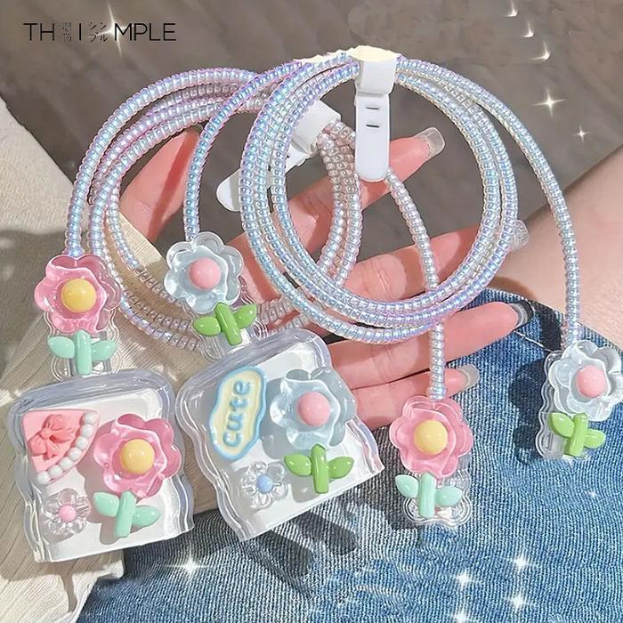 Iphone Pelindung Charger Kartun San-rio Iphone 18w&20w Pelindung Adaptor Iphone - Thimple