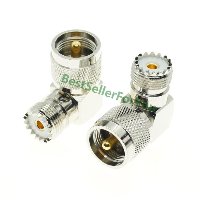 UHF Male PL-259 PL259 Plug to UHF Female SO-239 SO239 JACK CONNECTOR