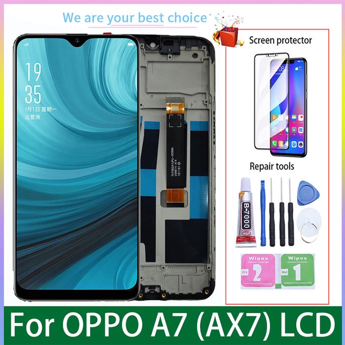 6.2" For OPPO A7 AX7 Original LCD Display Touch Screen With Frame