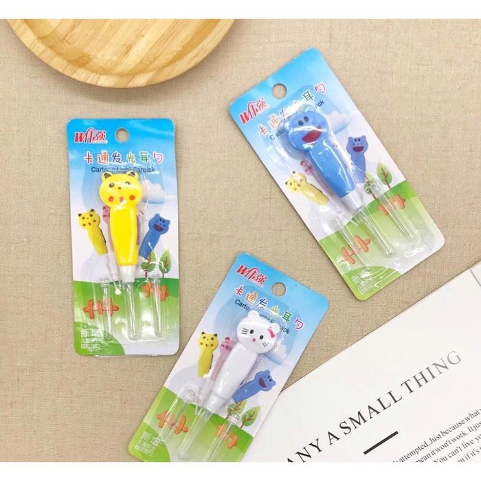 Amira4Sari Korek Kuping Led Motif Karakter / Korek Kuping Bayi / Korek Kuping Anak / Baby Leticia