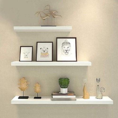 [1 Set isi 3 rak ] TANPA BOR Rak ambalan dinding gantung sebaguna kosmetik Terbaru Kebutuhan Rumah w