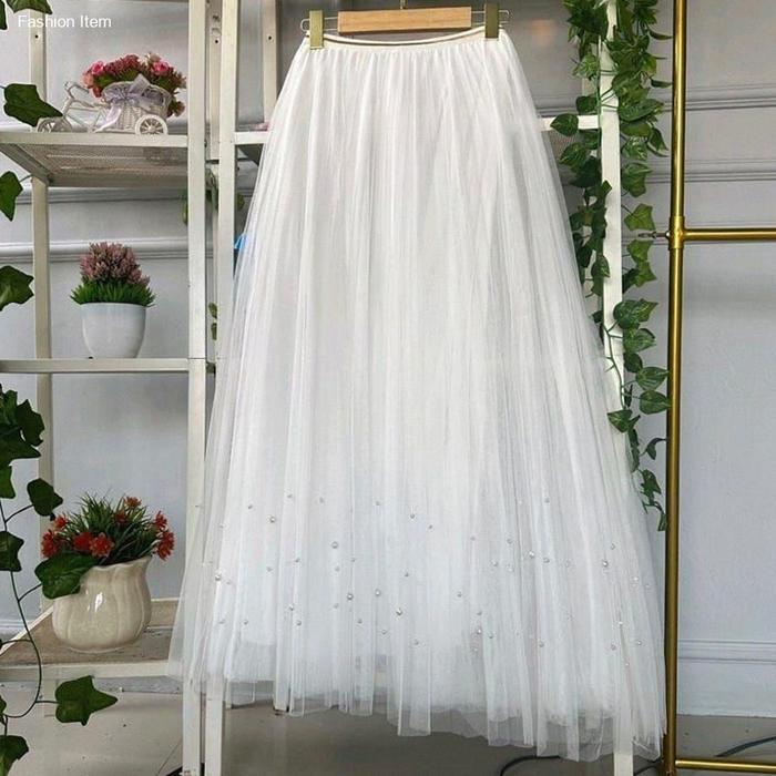 Rok Tutu Mutiara Premium ( RR )/Rok Tutu Mutiara (Sebar) | Hot Item