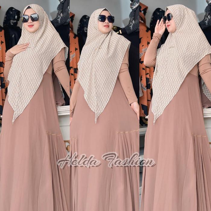 Mshee Melody set dress Polos Khimar Printing