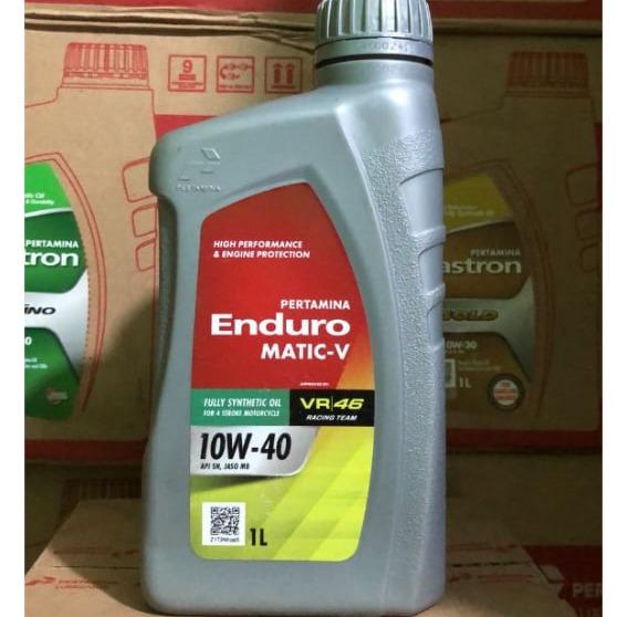 (ASLI 100%) OLI MOTOR ENDURO MATIC 1Liter / ENDURO MATIC SINTETIC ORIGINAL PERTAMINA