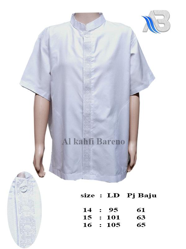 Baju Koko Anak Tanggung Lengan Pendek Koko Bordir Bahan Katun Al Kahfi Official COD