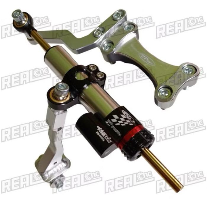 PAKET STABILISER STEERING STABILIZER PLUS BREKET MOTOR RX KING RxK RxZ RkS Full Cnc Mufac