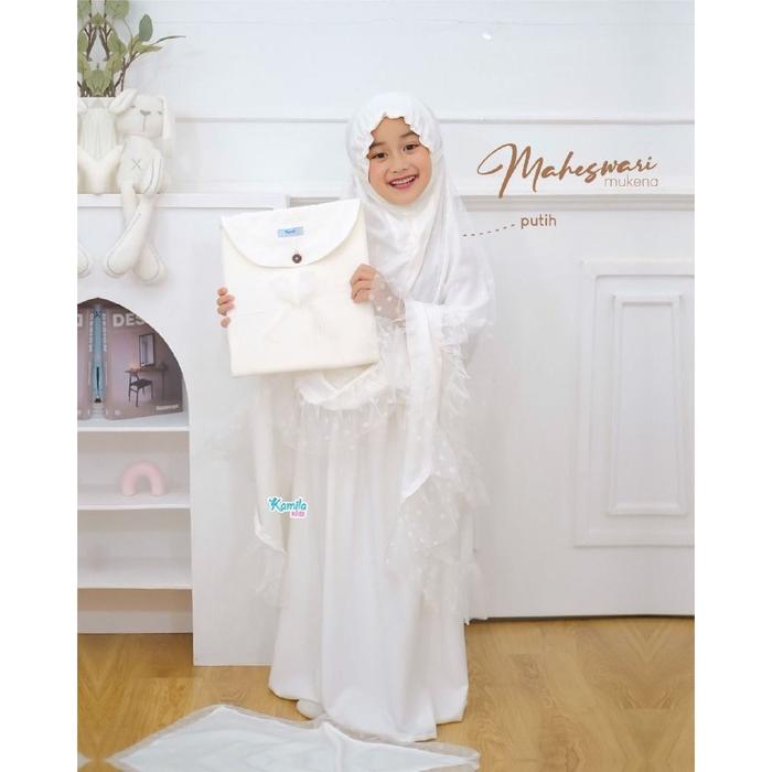 MUKENA ANAK KIDS MAHESWARI BY ZABANNIA KAMILA PEREMPUAN GIRL BALITA COUPLE IBU MUSLIM ALAT SHOLAT PR