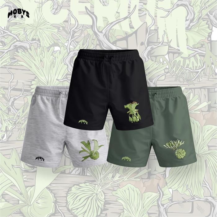 Mobys Unisex Short Pants Platycerium SP003 | Pants Plants Lovers