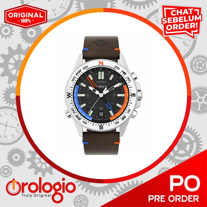 Jam Tangan Timex Expedition Tide-Temp-Compass 43Mm Eco-Friendly Leather Strap