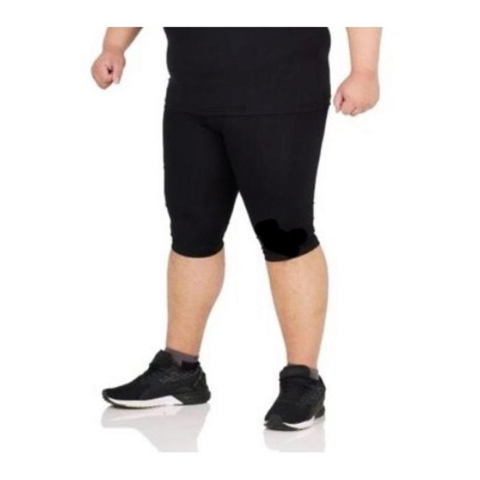 Celana legging pria 3/4 jumbo / celana manset olahraga pria
