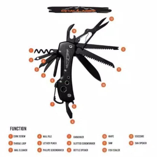 carabiner karabiner aksess tools multifungsi pisau mini outdoor *