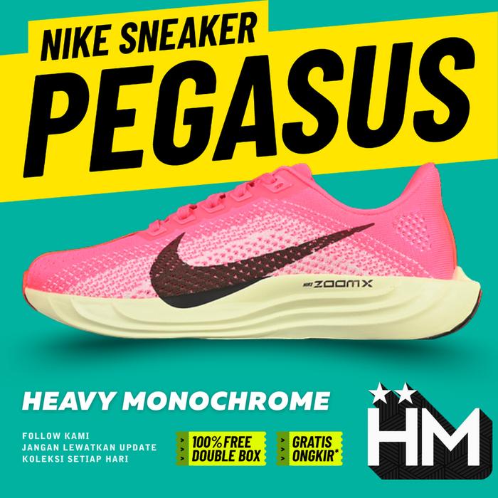 Pegasus Plus ZoomX Hyper Pink Bright Crimson Barely Volt HV3022-600 Running Shoes Sepatu Lari Sneake
