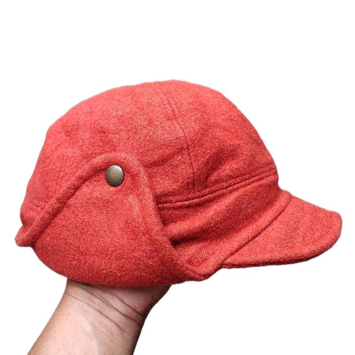 Topi Impor Unik ala Tyler the Creator atau Tentara PETA Jepang Bahan Polar Tebal Warna Merah Bata Uk