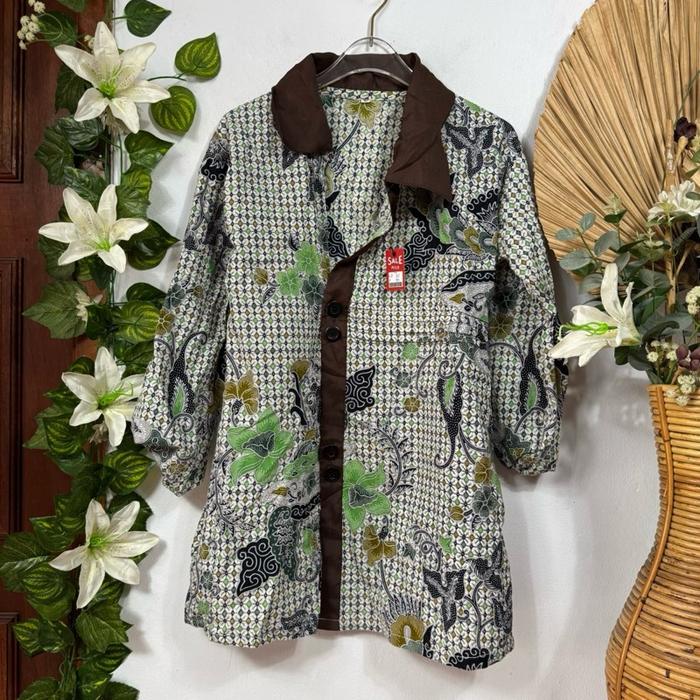 Tunik Batik Abu Small size XS