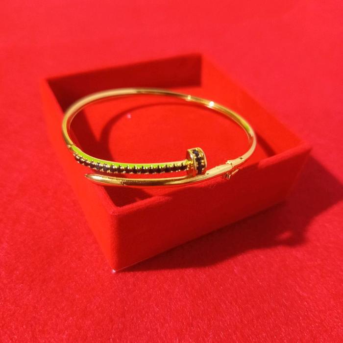 Gelang Bangle Paku-Perhiasan wantia lapis emas