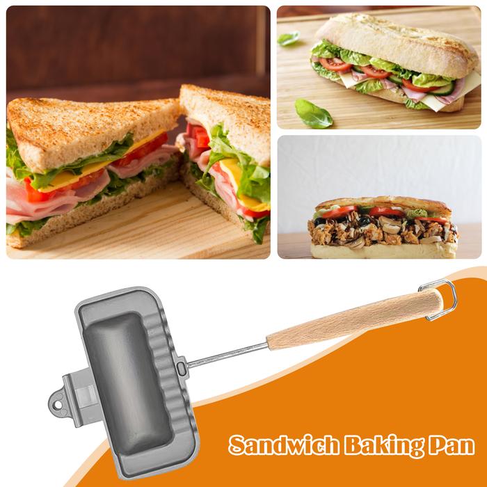 Double-Sided Sandwich Maker Non-Stick Sandwich Mold Easy To Clean