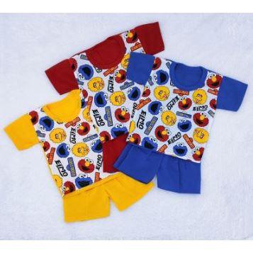 Okhi - Setelan Bayi Elmo Lucu | Kaos & Celana Pendek Harian Baby Set Dvd
