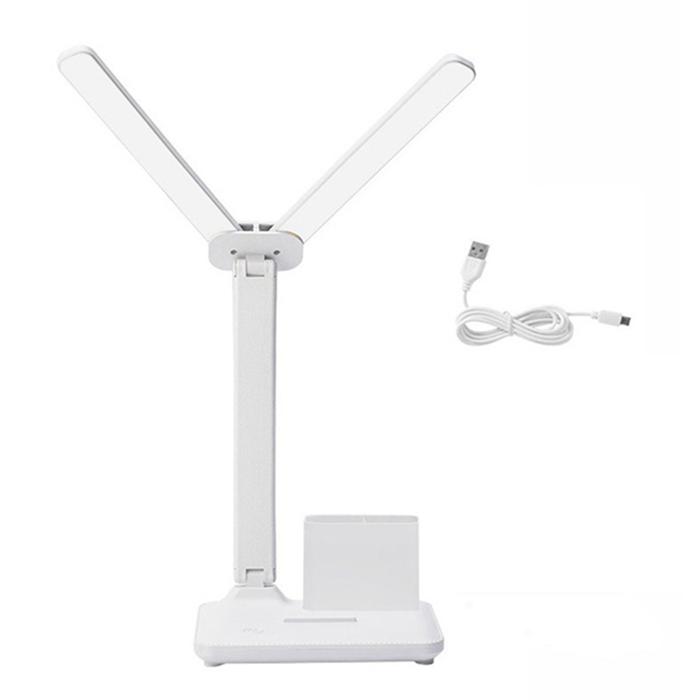 LED Double-Head Desk Lamp,32PCS LED Lights Table Lamp With