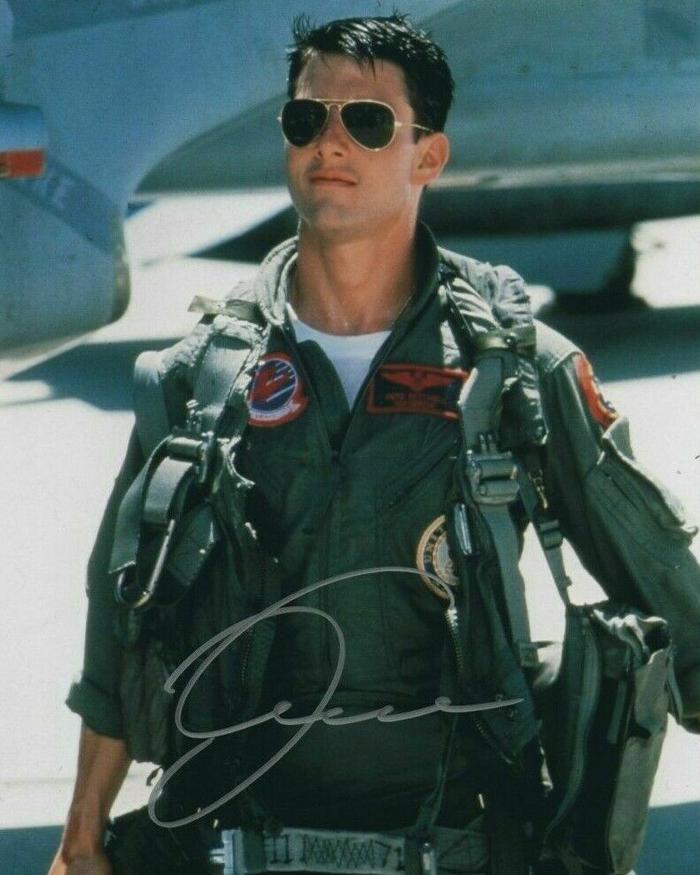 Top Gun Tom Cruise Signed Movie Art Silk Poster Print 24x36inch