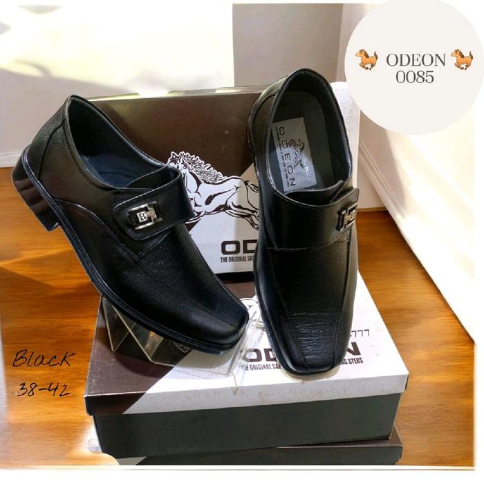 Odeon Sepatu Pria Odeon 0085 Hitam Model 38-42 Kualitas Premium