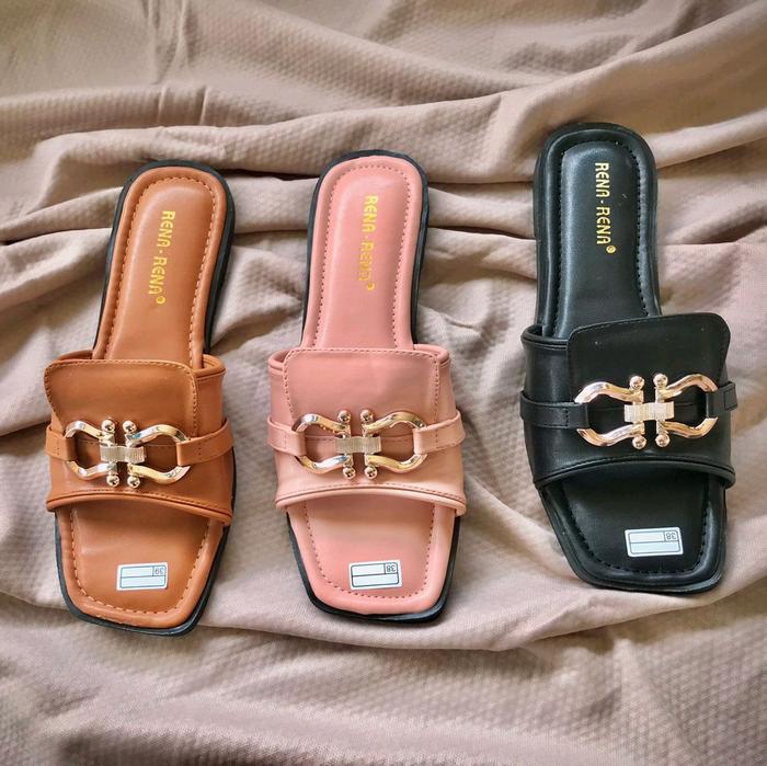 Sandal teplek import Sendal kekinian Wanita
